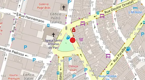 Mapa da localização