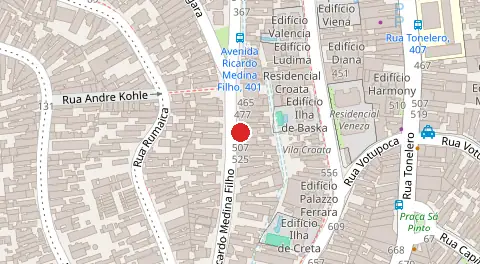 Mapa da localização