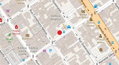 Mapa da localização