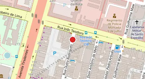 Mapa da localização