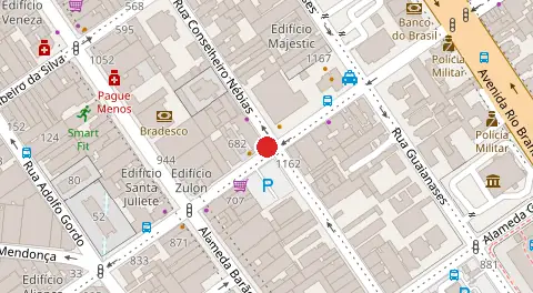 Mapa da localização