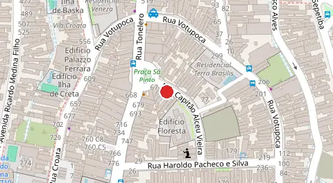 Mapa da localização
