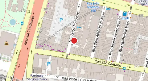 Mapa da localização