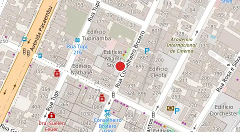 Mapa da localização