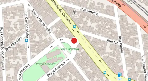 Mapa da localização