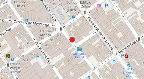 Mapa da localização