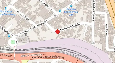 Mapa da localização