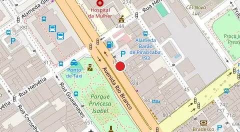 Mapa da localização
