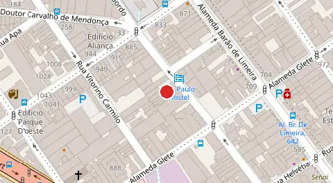 Mapa da localização