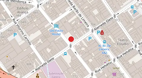 Mapa da localização