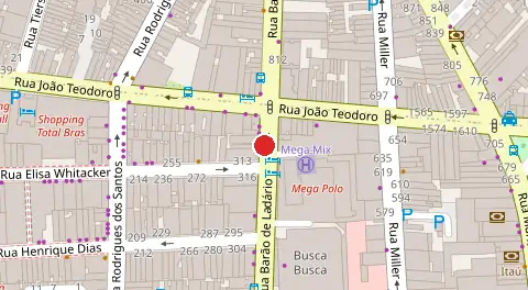 Mapa da localização