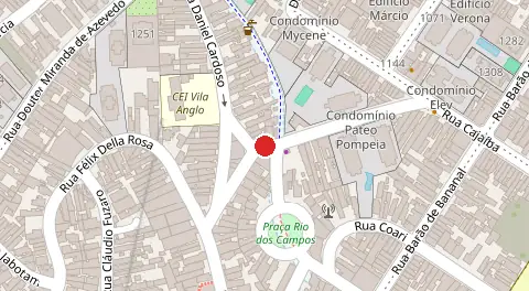 Mapa da localização