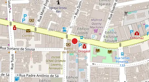 Mapa da localização