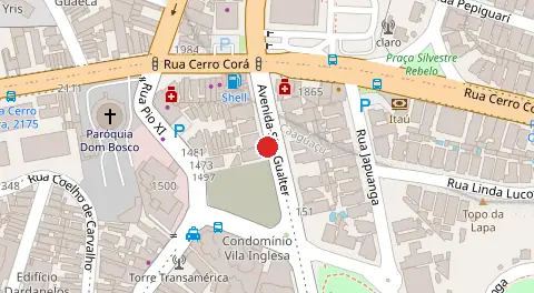 Mapa da localização