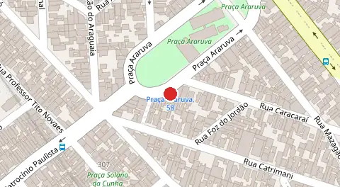 Mapa da localização