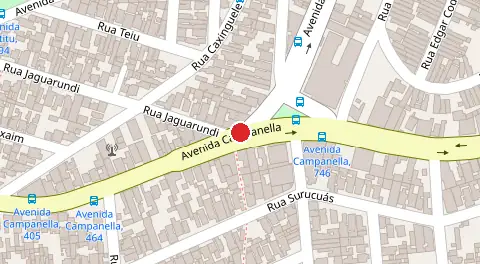 Mapa da localização