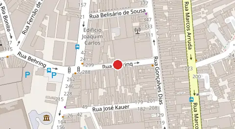 Mapa da localização