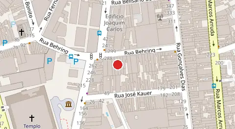 Mapa da localização