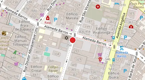 Mapa da localização