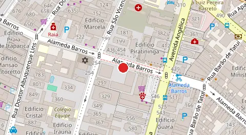 Mapa da localização