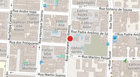 Mapa da localização