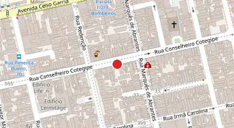 Mapa da localização