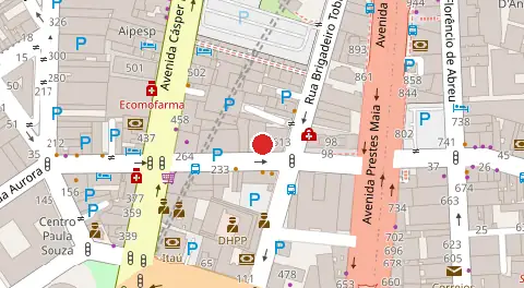 Mapa da localização