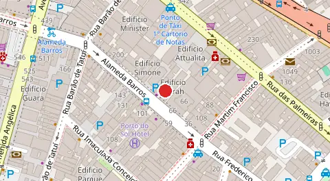Mapa da localização