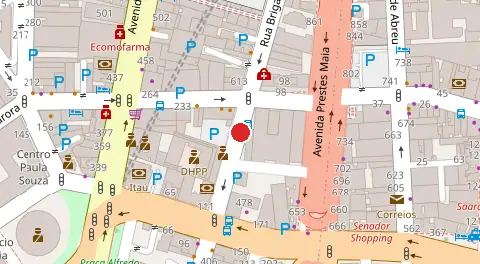 Mapa da localização