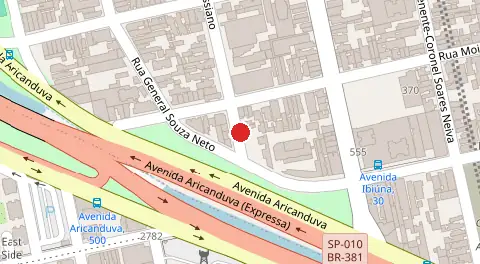 Mapa da localização