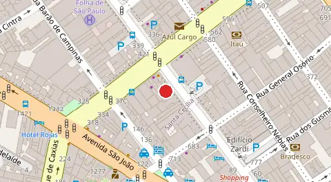 Mapa da localização