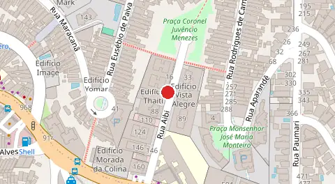 Mapa da localização