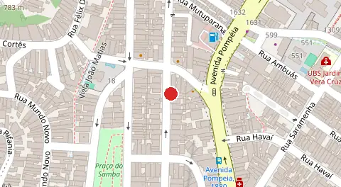 Mapa da localização