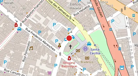 Mapa da localização