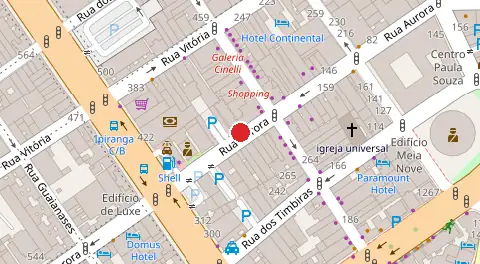 Mapa da localização
