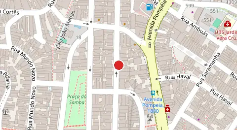 Mapa da localização
