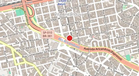Mapa de Vila Aricanduva