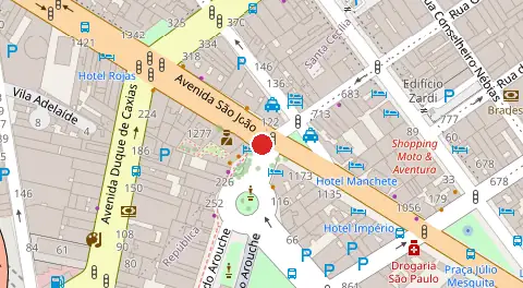 Mapa da localização