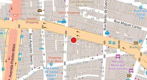 Mapa da localização