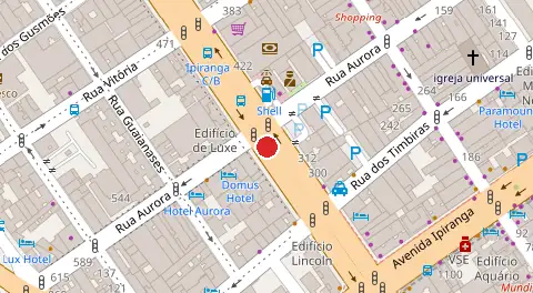 Mapa da localização