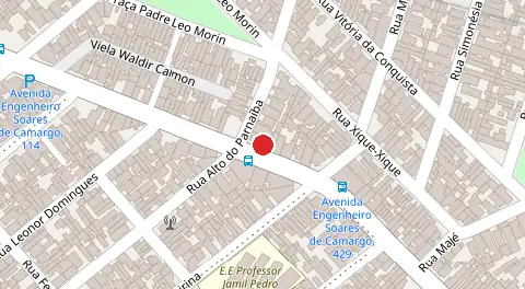 Mapa da localização