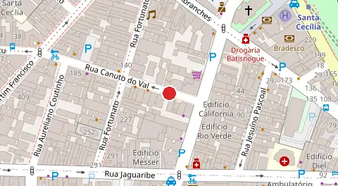 Mapa da localização