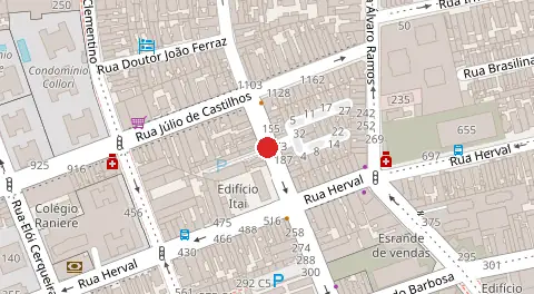 Mapa da localização