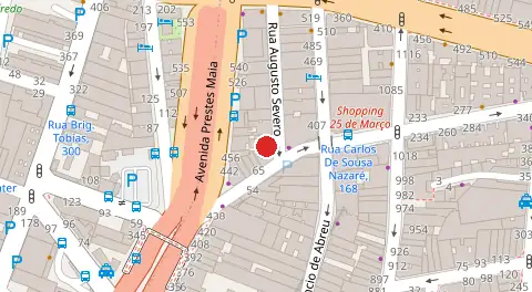 Mapa da localização