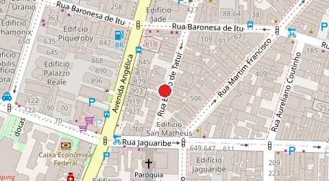 Mapa da localização