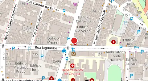 Mapa da localização