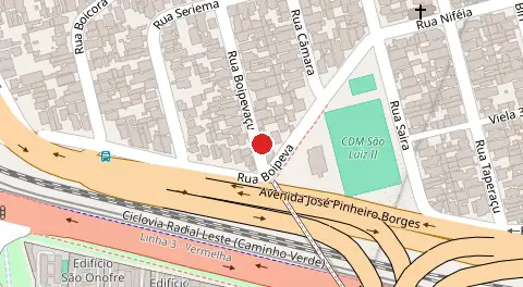 Mapa da localização