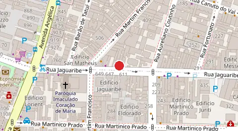 Mapa da localização