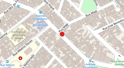 Mapa da localização
