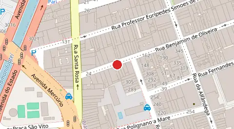 Mapa da localização